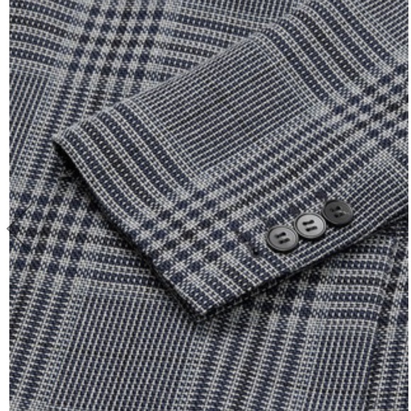 ACNE STUDIOS NOTCHED LAPEL CHECK PLAID BLAZER - Picture 4 of 12
